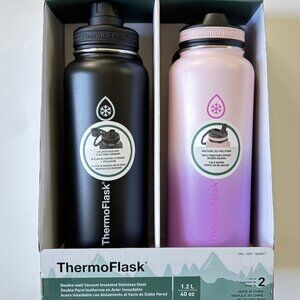 New ThermoFlask Bottles - Quantity 2, 40oz